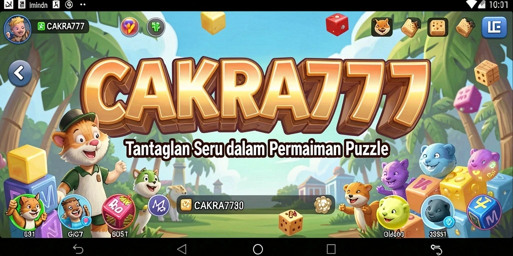 Tampilan gameplay CAKRA777 yang menarik dan penuh tantangan puzzle.