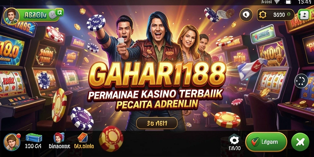 Tampilan menarik dan mendebarkan dari gameplay Kasino di GAHAR188.