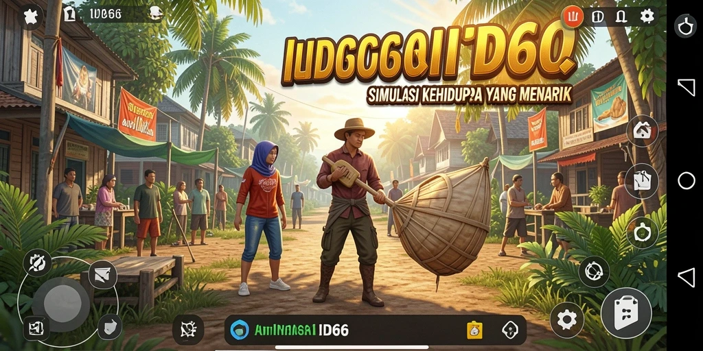 Tampilan gameplay ID66 menampilkan simulasi kehidupan yang imersif dan interaktif.