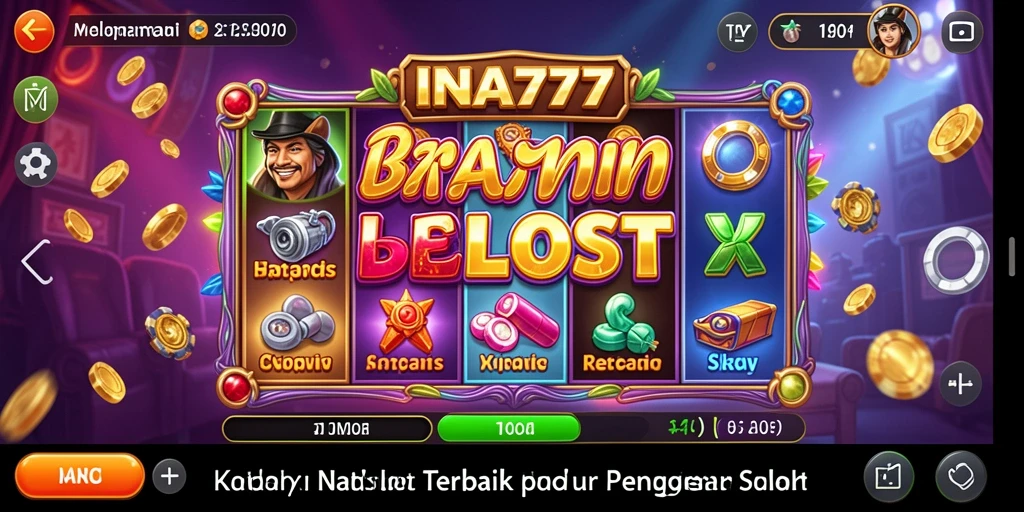 Screenshot utama menunjukkan gameplay Slot yang mendebarkan.