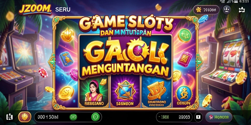 Screenshot utama J200M menampilkan gameplay menarik dari permainan Slot.