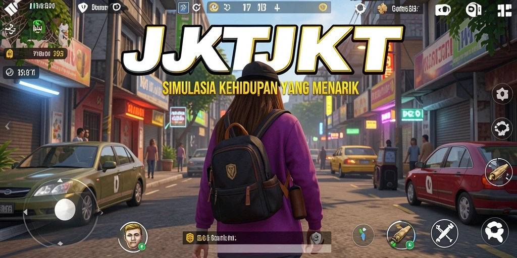 Screenshot JKTJKT menampilkan aksi gameplay simulation yang seru.