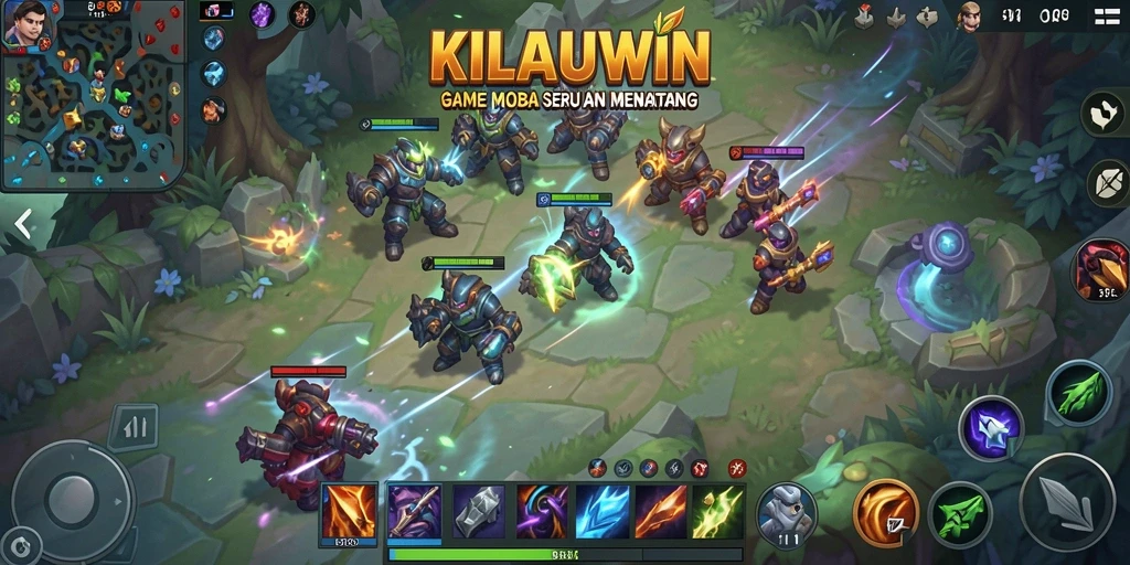 Tampilan gameplay KILAUWIN yang mengesankan dengan aksi MOBA.