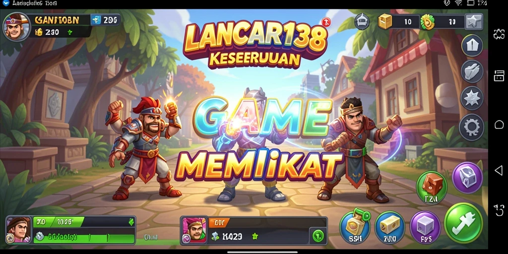 Tampilan utama LANCAR138 menampilkan gameplay Idle yang menarik dan interaktif.