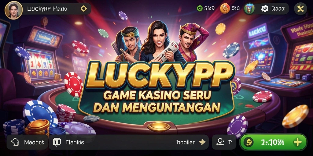 Tampilan seru gameplay LUCKYRP dengan berbagai fitur Kasino.