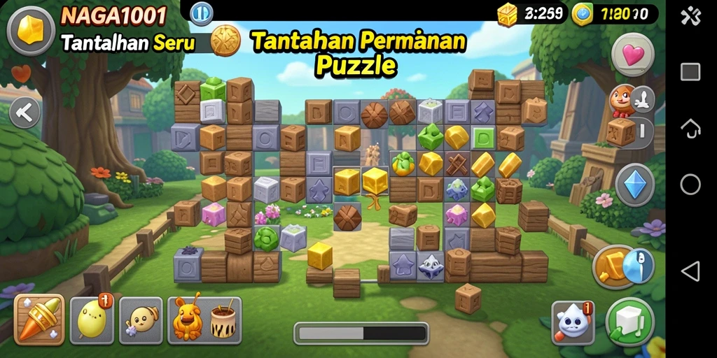 Screenshot gameplay NAGA1001 yang menantang dan menarik.