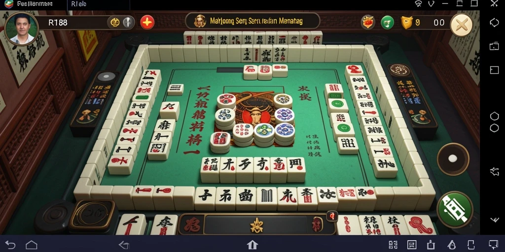 Tampilan gameplay RI188 yang menampilkan keseruan bermain Mahjong.
