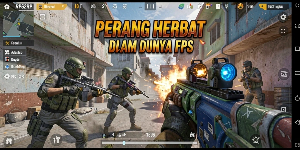 Tangkapan layar RP62RP menampilkan aksi tembak-menembak yang mendebarkan.