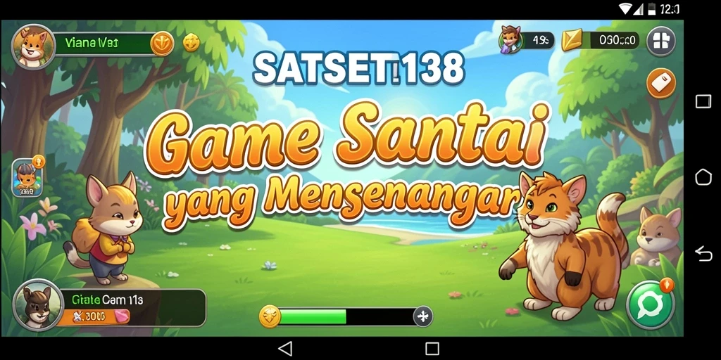 Tampilan gameplay yang seru dan penuh warna di SATSET138.
