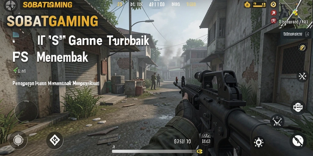 Tangkapan layar utama SOBATGAMING yang menunjukkan aksi gameplay FPS yang menegangkan.