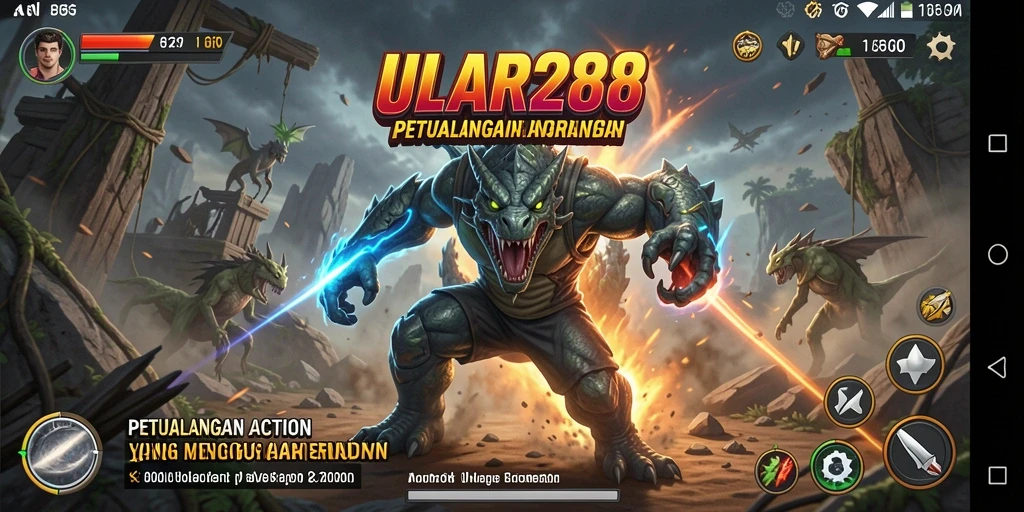 Tangkapan layar utama dari <strong>ULAR288</strong> menampilkan aksi seru dalam pertempuran epik.