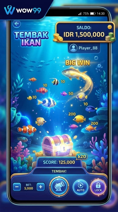 Screenshot tampilan utama aplikasi wow99 yang mudah digunakan.